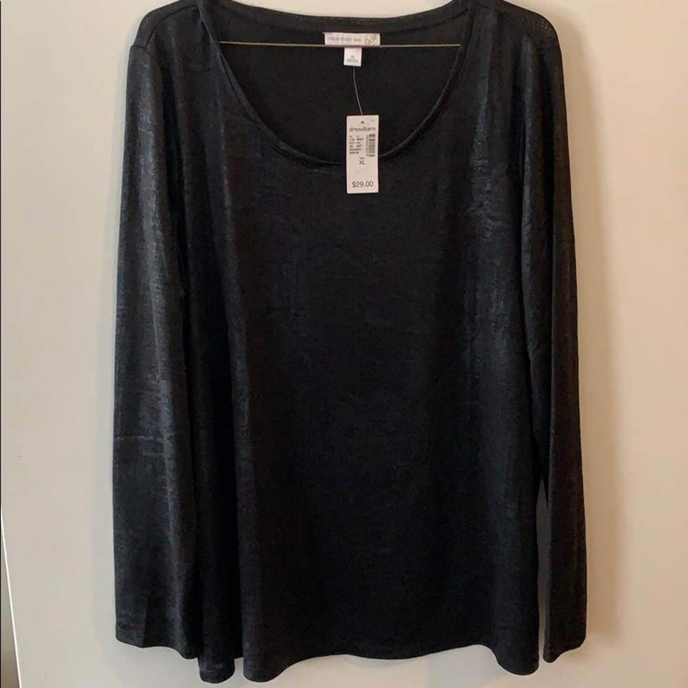 Dress Barn XL Sheer Longsleeve Top
